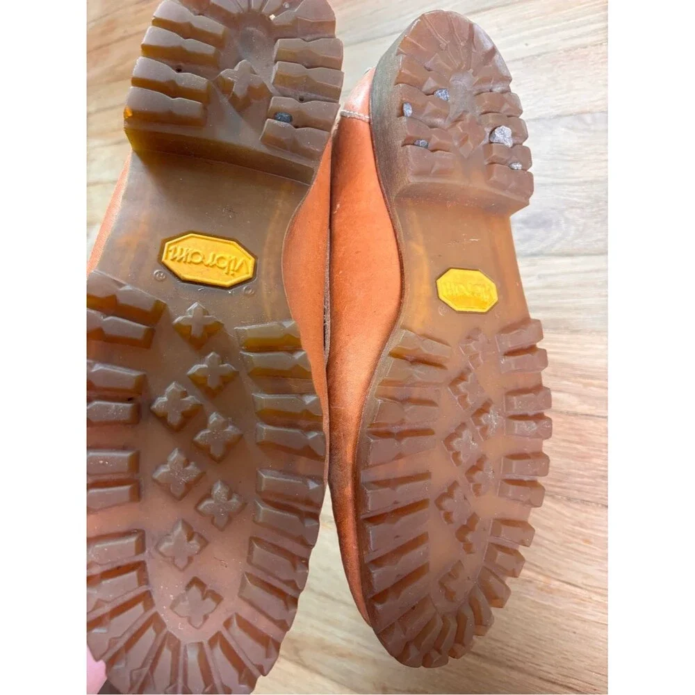 Timberland Men’s Handsewn Leather Camp Moc Boat Shoes Vibram Lug Sole 11.5